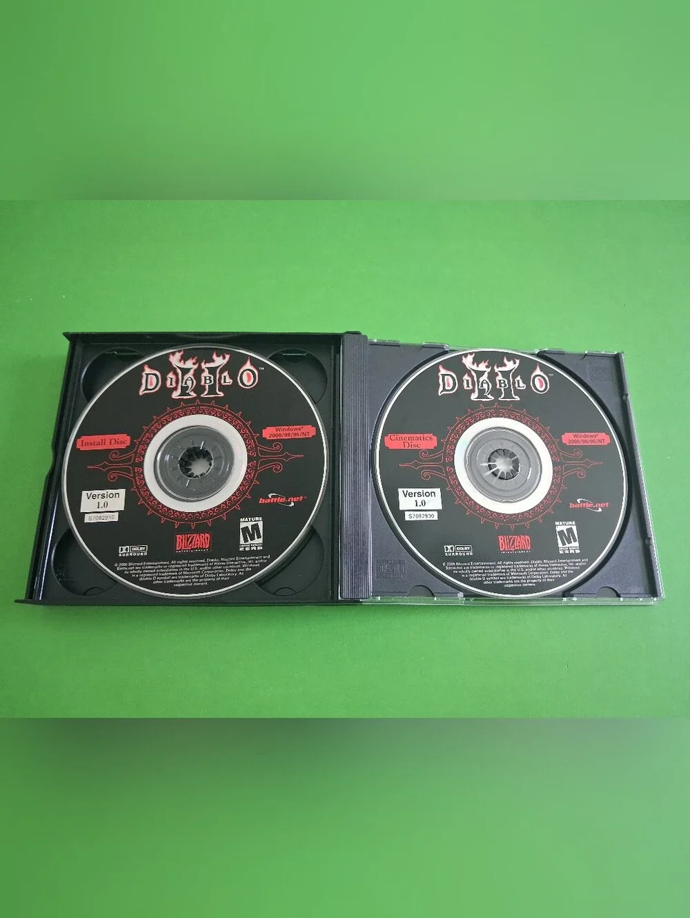 Diablo & Diablo II PC CD-ROM Games Blizzard Entertainment Vintage PC